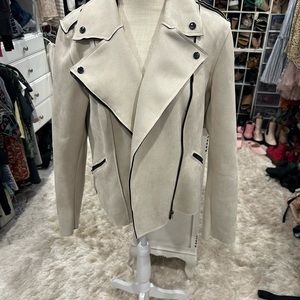 XL White suede jacket